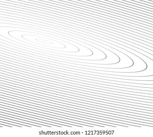 Abstract vector circle halftone black background. Gradient retro line pattern design. Monochrome graphic.
