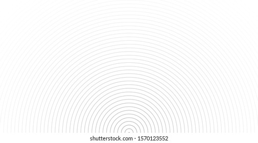 Abstract vector circle halftone black background. Gradient retro line pattern design. Monochrome graphic. Circle for sound wave. vector illustration