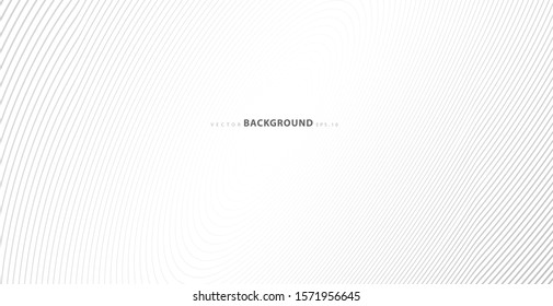 Abstract vector circle halftone black background. Gradient retro line pattern design. Monochrome graphic. Circle for sound wave. vector illustration