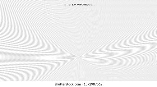 Abstract vector circle halftone black background. Gradient retro line pattern design. Monochrome graphic. Circle for sound wave. vector illustration