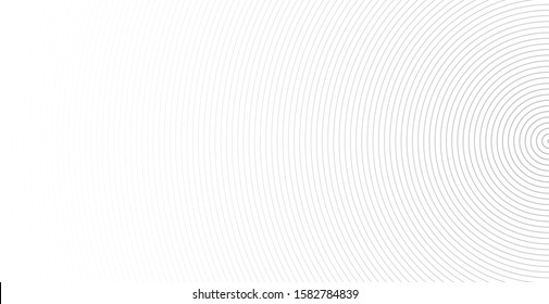 Abstract vector circle halftone black background. Gradient retro line pattern design. Monochrome graphic. Circle for sound wave. vector illustration