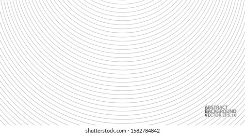 Abstract vector circle halftone black background. Gradient retro line pattern design. Monochrome graphic. Circle for sound wave. vector illustration