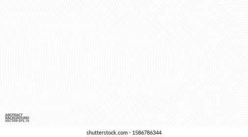 Abstract vector circle halftone black background. Gradient retro line pattern design. Monochrome graphic. Circle for sound wave. vector illustration