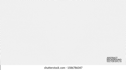 Abstract vector circle halftone black background. Gradient retro line pattern design. Monochrome graphic. Circle for sound wave. vector illustration