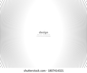 Abstract vector circle halftone black background. Gradient retro line pattern design. Monochrome graphic. Circle for sound wave. vector illustration