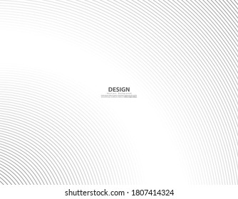 Abstract vector circle halftone black background. Gradient retro line pattern design. Monochrome graphic. Circle for sound wave. vector illustration - Shutterstock ID 1807414324