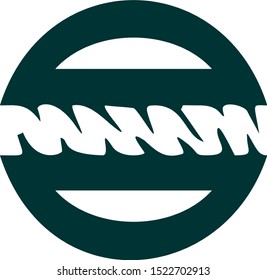 Abstract vector circle icon for logo design elements.