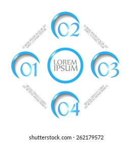 Abstract vector circle infographic