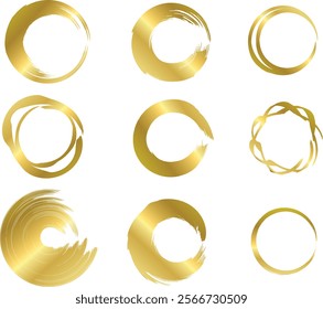 Abstract vector circle lines , circle for text or composition , text box or curves . Artistic design element using brush .