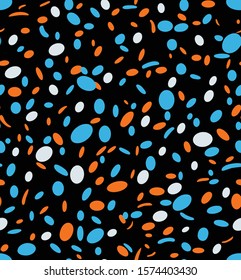 Abstract vector circle on navy background