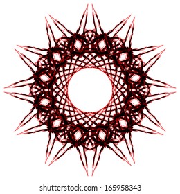 Abstract vector circle ornament. Lace pattern design. Vintage ornament background. Vector ornamental border frame can be used for banner, invitation, book cover, certificate etc.