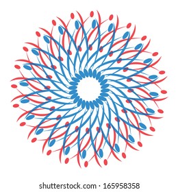 Abstract vector circle ornament. Lace pattern design. Vintage ornament background. Vector ornamental border frame can be used for banner, invitation, book cover, certificate etc.