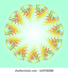 Abstract vector circle ornament. Lace pattern design. Vintage ornament background. Vector ornamental border frame can be used for banner, invitation, book cover, certificate etc.