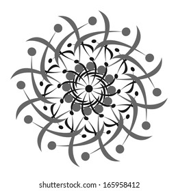 Abstract vector circle ornament. Lace pattern design. Vintage ornament background. Vector ornamental border frame can be used for banner, invitation, book cover, certificate etc.