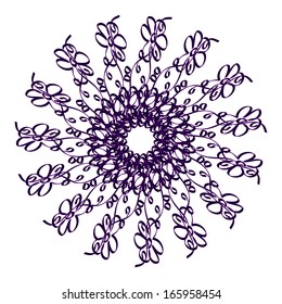 Abstract vector circle ornament. Lace pattern design. Vintage ornament background. Vector ornamental border frame can be used for banner, invitation, book cover, certificate etc.