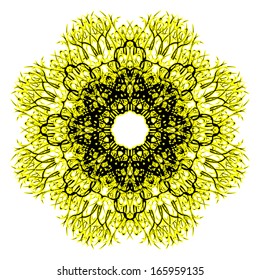 Abstract vector circle ornament. Lace pattern design. Vintage ornament background. Vector ornamental border frame can be used for banner, invitation, book cover, certificate etc.