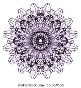 Abstract vector circle ornament. Lace pattern design. Vintage ornament background. Vector ornamental border frame can be used for banner, invitation, book cover, certificate etc.