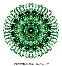 Abstract vector circle ornament. Lace pattern design. Vintage ornament background. Vector ornamental border frame can be used for banner, invitation, book cover, certificate etc.