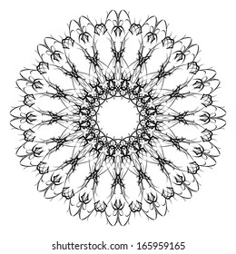 Abstract vector circle ornament. Lace pattern design. Vintage ornament background. Vector ornamental border frame can be used for banner, invitation, book cover, certificate etc.
