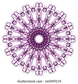Abstract vector circle ornament. Lace pattern design. Vintage ornament background. Vector ornamental border frame can be used for banner, invitation, book cover, certificate etc.