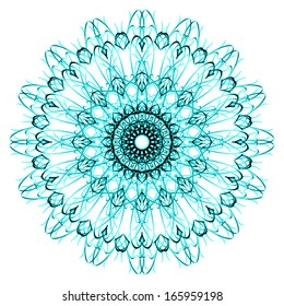 Abstract vector circle ornament. Lace pattern design. Vintage ornament background. Vector ornamental border frame can be used for banner, invitation, book cover, certificate etc.
