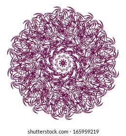 Abstract vector circle ornament. Lace pattern design. Vintage ornament background. Vector ornamental border frame can be used for banner, invitation, book cover, certificate etc.