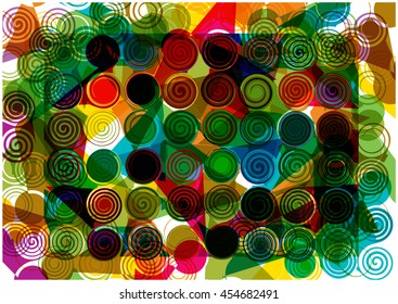 abstract vector circles background