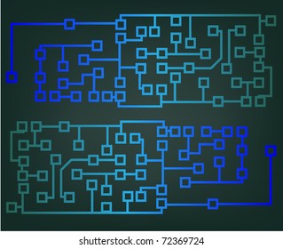 abstract vector circuit board