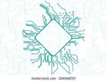 abstract vector circuit digital technology elements design background concept. llustration vector background