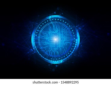 Abstract vector circuit and mesh technology background design. illustration vector design.