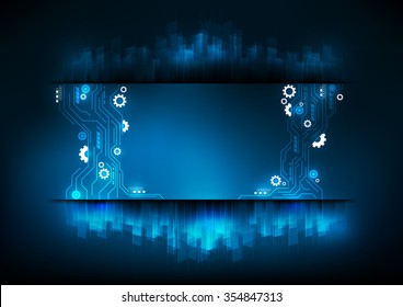 abstract vector circuit technology background, concept design