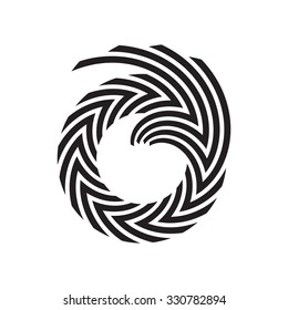 Abstract Vector Circular Arrow Logo .