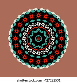 abstract vector circular pattern