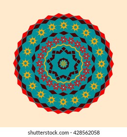 abstract vector circular pattern
