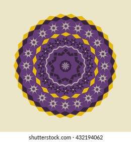 abstract vector circular pattern