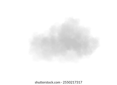 Abstract vector clouds, fog or smoke on an isolated transparent background. Dust cloud. Desert smoke. Sandstorm. 3D smog explosion. Cloud, smoke, png.