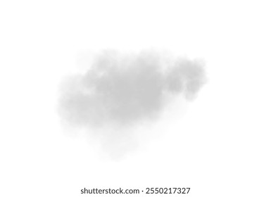 Abstract vector clouds, fog or smoke on an isolated transparent background. Dust cloud. Desert smoke. Sandstorm. 3D smog explosion. Cloud, smoke, png.