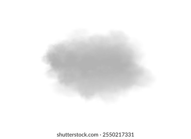 Abstract vector clouds, fog or smoke on an isolated transparent background. Dust cloud. Desert smoke. Sandstorm. 3D smog explosion. Cloud, smoke, png.