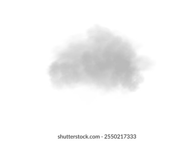 Abstract vector clouds, fog or smoke on an isolated transparent background. Dust cloud. Desert smoke. Sandstorm. 3D smog explosion. Cloud, smoke, png.