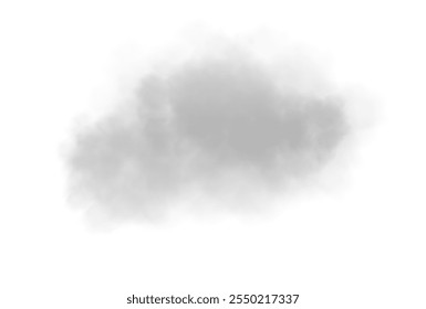 Abstract vector clouds, fog or smoke on an isolated transparent background. Dust cloud. Desert smoke. Sandstorm. 3D smog explosion. Cloud, smoke, png.