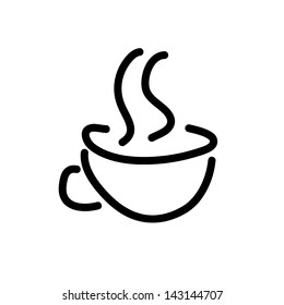 Abstract Vector Coffee Icon