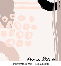 abstract vector collage perfect for greeting card or other deigns