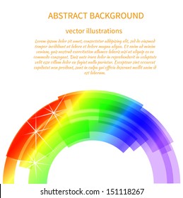 Abstract vector color Background for Business Brochure or Cover. Circle of pink paint with free space for text, isolated on white background. EPS 10