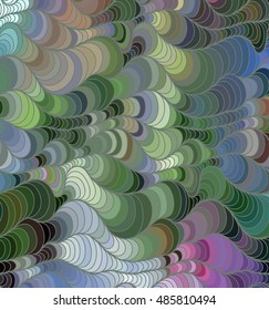 Abstract vector color background of doodle hand drawn lines. Colorful floral pattern. Wave wallpaper