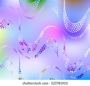 Abstract vector color background of doodle hand drawn circles. Colorful floral pattern.