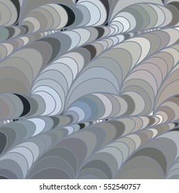 Abstract vector color background of doodle hand drawn lines. Grey floral pattern. Wave wallpaper