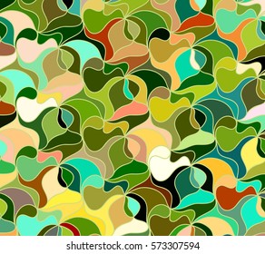 Abstract vector color background of doodle hand drawn lines. Colorful floral pattern. Wave wallpaper