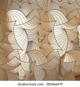 Abstract vector color background of doodle hand drawn lines. Colorful floral pattern. Wave wallpaper