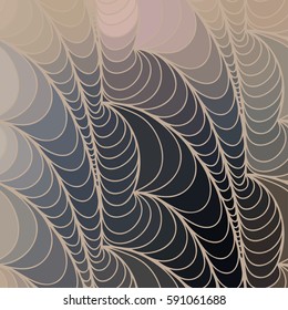 Abstract vector color background of doodle hand drawn lines. Colorful floral pattern. Wave wallpaper