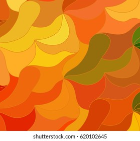 Abstract vector color background of doodle hand drawn lines. Colorful floral pattern. Wave wallpaper
